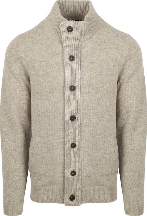 Barbour Lynlås Vest i uld i gråbeige Product