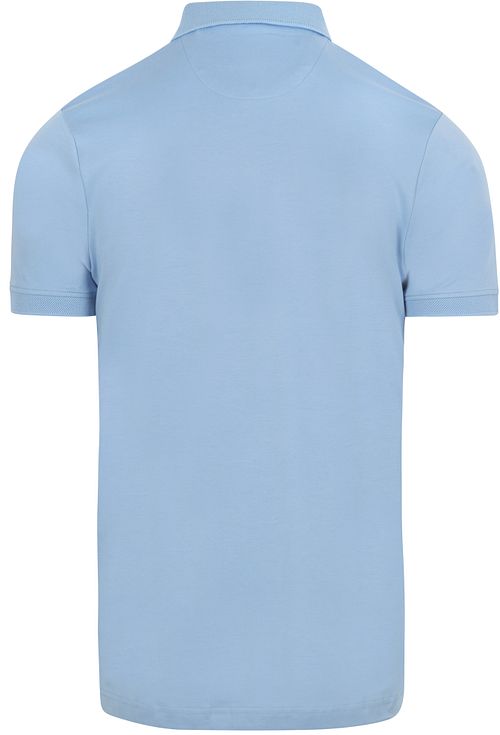 Passende flytende Poloshirt Lyseblå Product / Achterkant