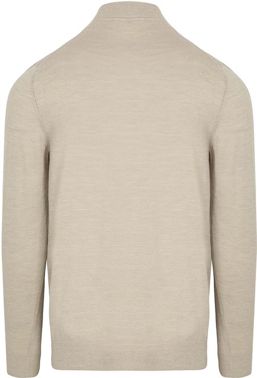 Profuomo Polotröja Merinoull Ecru Product / Achterkant