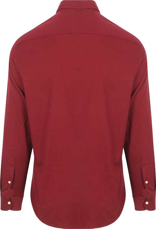 Tommy Hilfiger Overhemd Brushed Bordeaux Product / Achterkant
