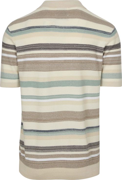 Scotch and Soda Stickad Piké Beige Product / Achterkant