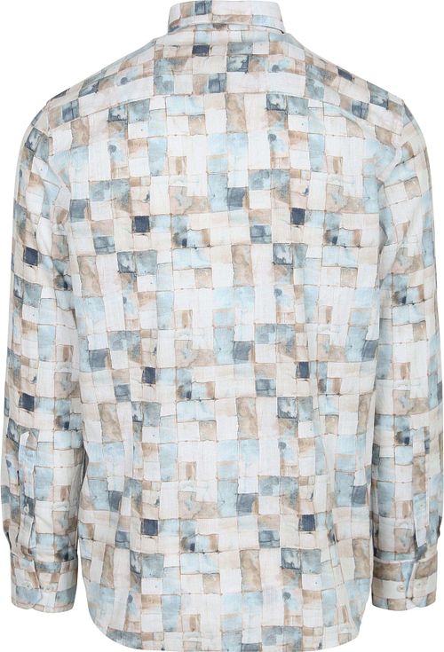 State of Art Camicia Casual Stampa Blue Product / Achterkant