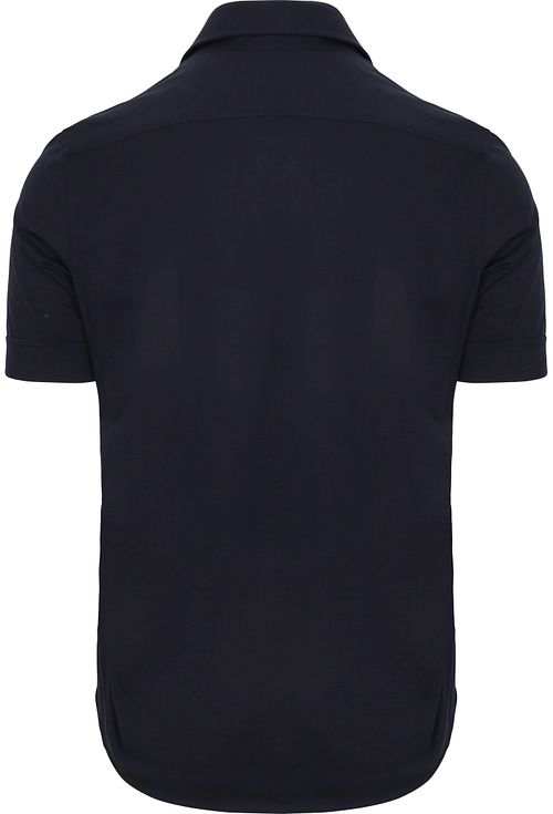 Suitable Erik Camicia Manica Corta Navy Product / Achterkant