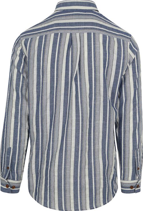 Anerkjendt Hemd Leif Streifen Blau Product / Achterkant