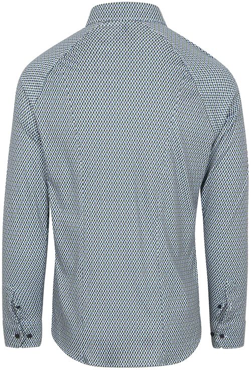 Camisa Desoto Squares verde y azul Product / Achterkant