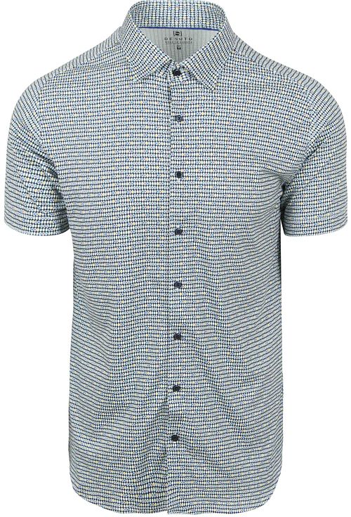 Desoto Short Sleeve Jersey Overhemd Print Groen Product