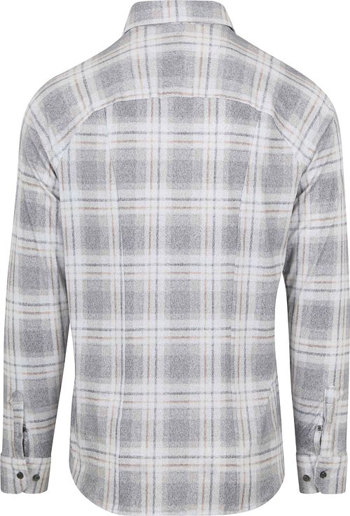 Desoto Chemise A Carreaux Gris Product / Achterkant