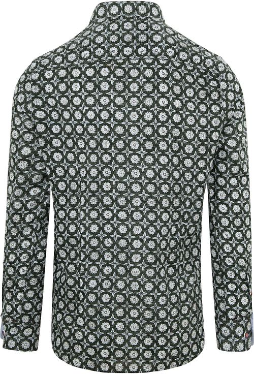 NZA Chemise Huntly Multicolore Bleu Vert Product / Achterkant