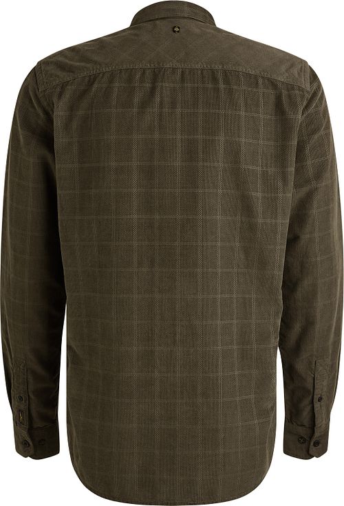 PME Legend Overskjorte i Fin Corduroy Beluga Grønn Product / Achterkant