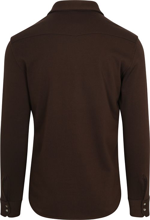 Profuomo Overshirt Western Dark Brown Product / Achterkant