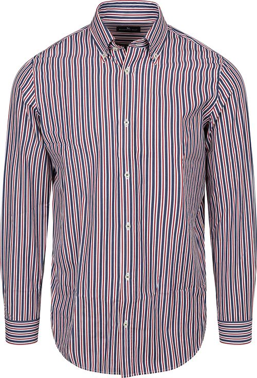 Steppin' Out Camicia Riga Blu navy Rosso