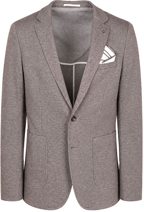 Suitable Sports Jacket Fame Houndstooth Tabacco