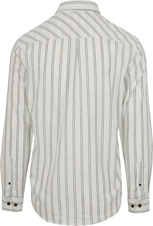 Anerkjendt Skjorte Leif Hvid Stribet Product / Achterkant