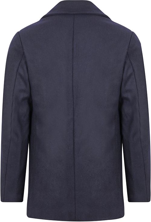 Armor-Lux Cap Sizun Jacke Wolle Navy Product / Achterkant