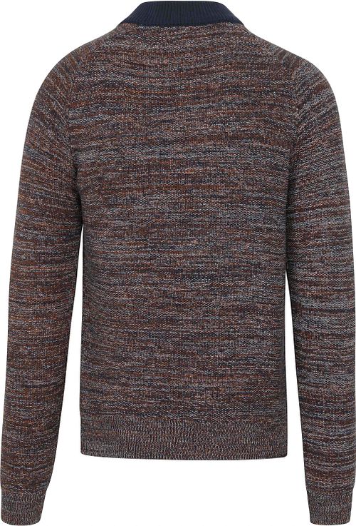 Blue Industry Pullover Melange Blau Product / Achterkant
