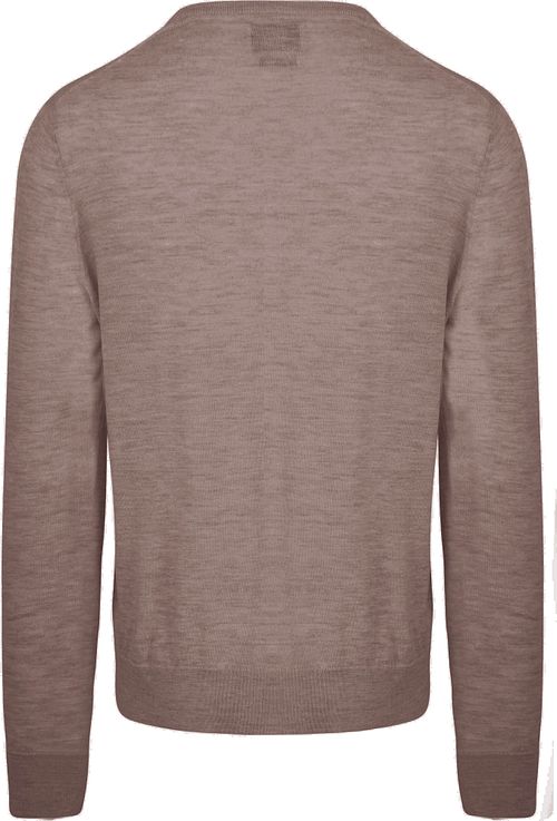 KING Essentials The John Pullover z wełny merynosów brązowy Product / Achterkant