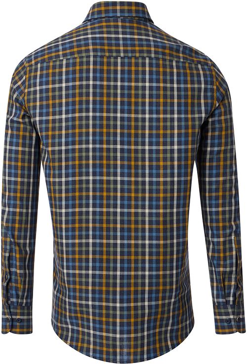 Camisa CASAMODA de cuadros azul marino Product / Achterkant