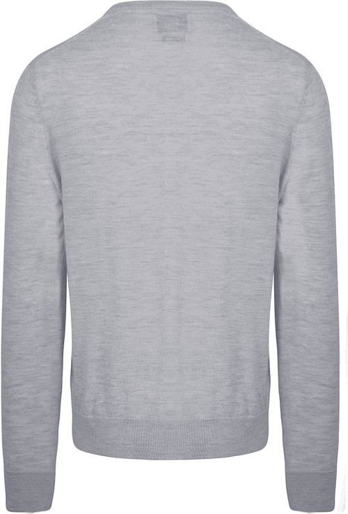 King Essentials The John Pull Merino Gris Product / Achterkant