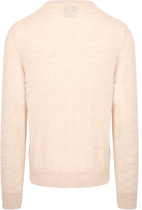 King Essentials The John Pull Merino Écru Product / Achterkant