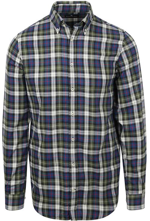 Koszula flanelowa Steppin' Out w zielono-niebieską kratę Product