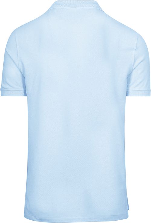 King Essentials The Rene Poloshirt Lichtblauw Product / Achterkant