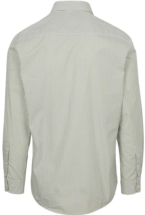 McGregor Hemd Poplin Streifen Grün Product / Achterkant