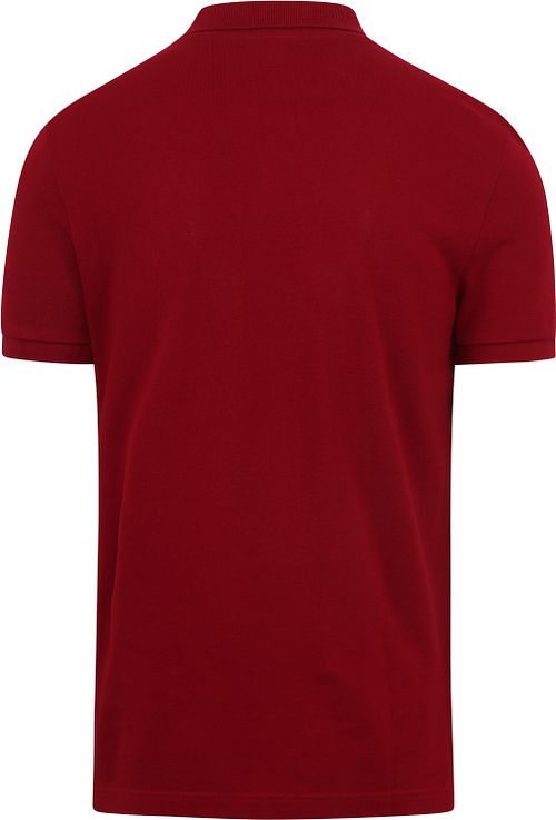 Polo Lacoste de piqué en burdeos Product / Achterkant