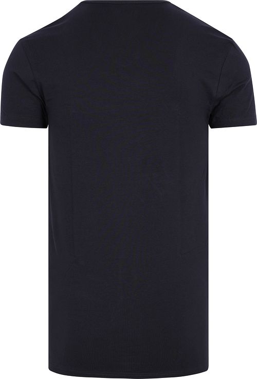 Slater confezione da 2 T-Shirt stretch con scollo a V Navy Product / Achterkant