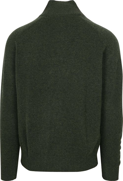 Steppin' Out Maglione Mocker in lana d’agnello verde Product / Achterkant