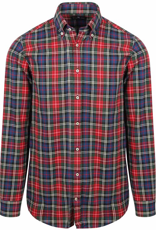 Steppin' Out Skjorte Flannel Checks Rød Product