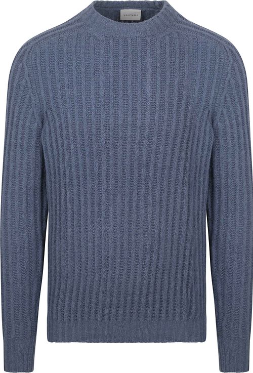 Suitable Maglione Boiled Wool blu Product