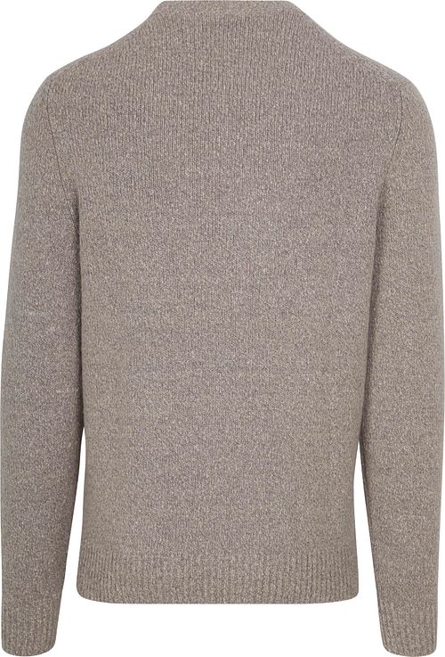 Suitable maglione in boiled wool taupe Product / Achterkant