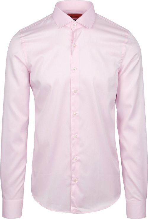 Suitable Overhemd Extra Lange Mouwen Twill Roze Product