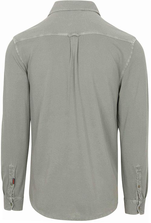 Superdry Skjorte Vintage Destroy Piqué Grøn Product / Achterkant