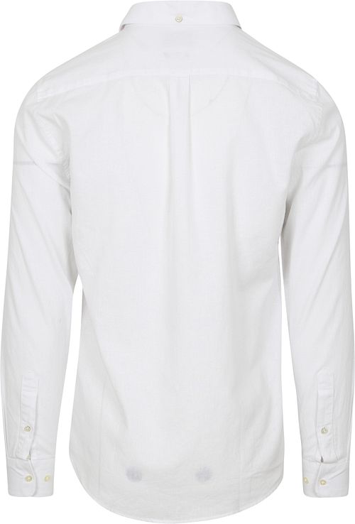 Barbour Skjorta Nelson Tailored Vit Product / Achterkant