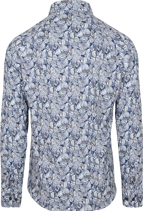 Camisa Desoto con estampado floral azul Product / Achterkant