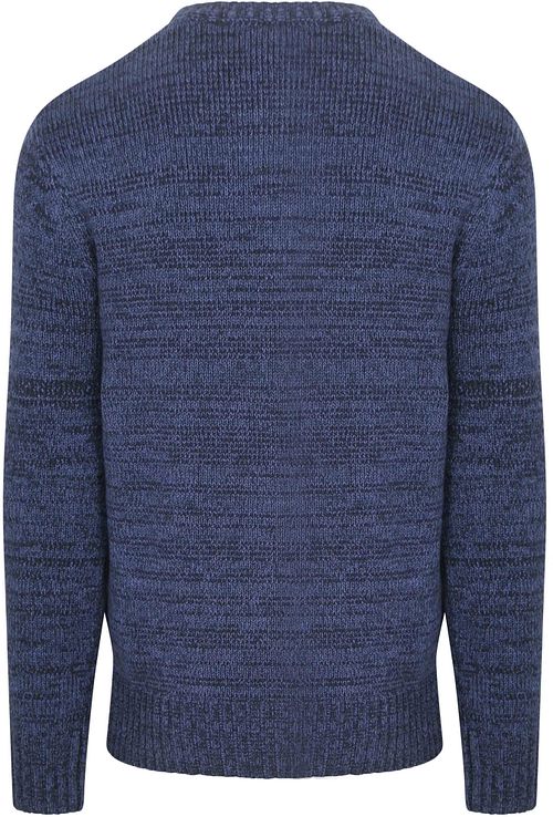 Lyle & Scott Pull Melange Dunkelblau Product / Achterkant