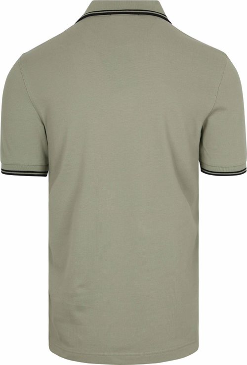 Polo Fred Perry Twin Tipped M3600 en verde S23 Product / Achterkant