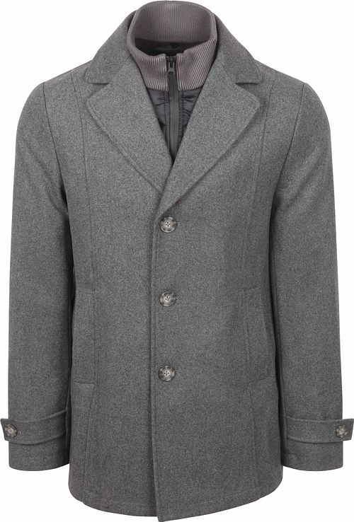 Suitable Caban Coat Wool Grey