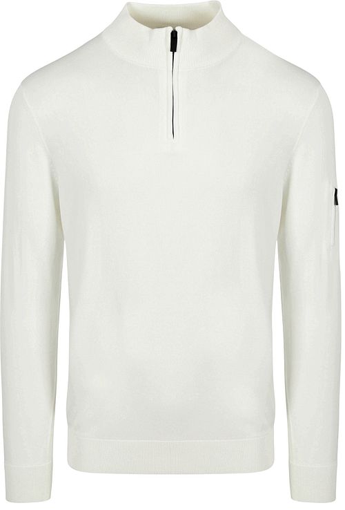 Sweter Suitable Race half zip w kolorze złamanej bieli Product