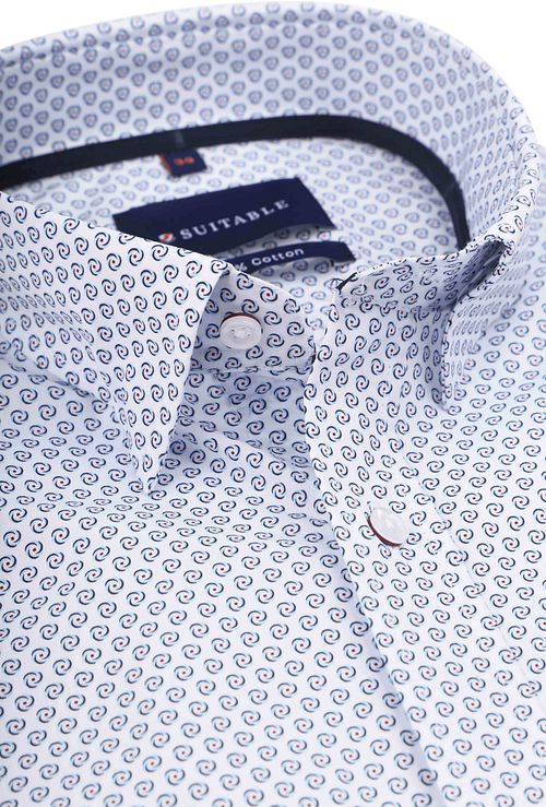 Camisa Suitable Construct Print Blanca Product / Detail