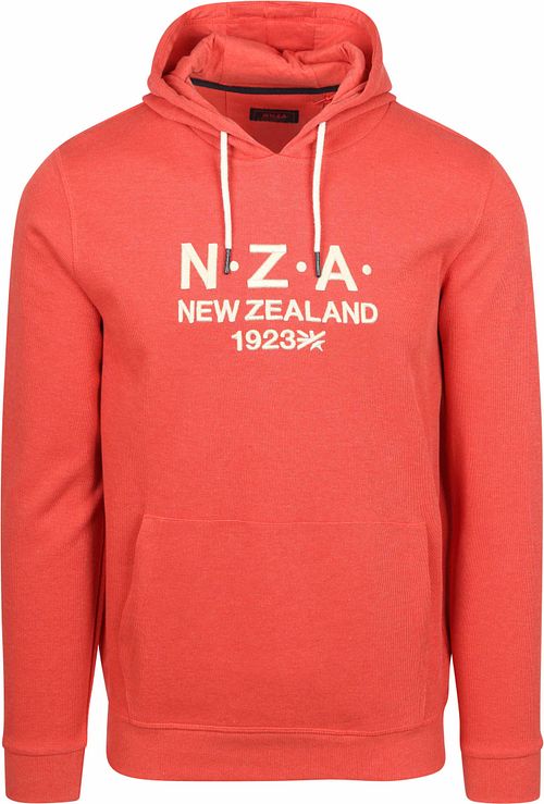 NZA Hoodie French Rib Garment Washed Red Product