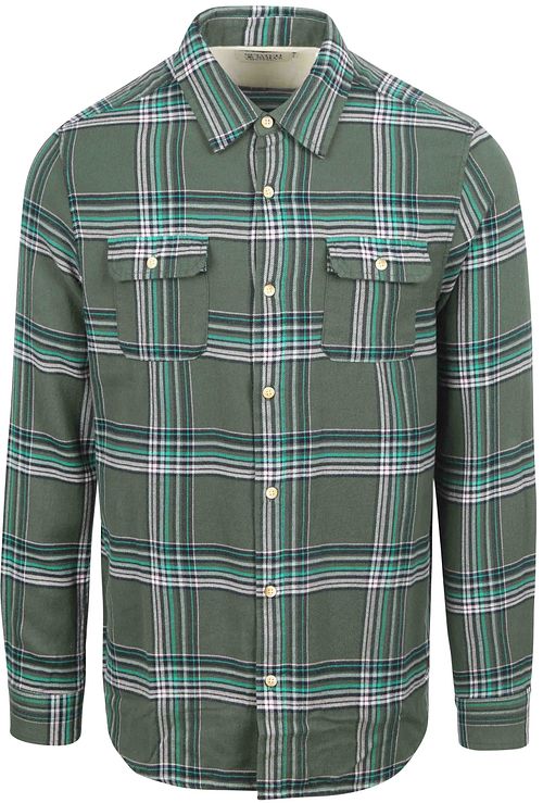Scotch and Soda Flanel Overhemd Groen Product