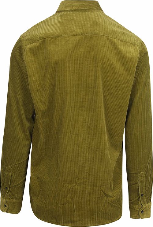 Scotch and Soda Solid Corduroy Overhemd Groen Product / Achterkant