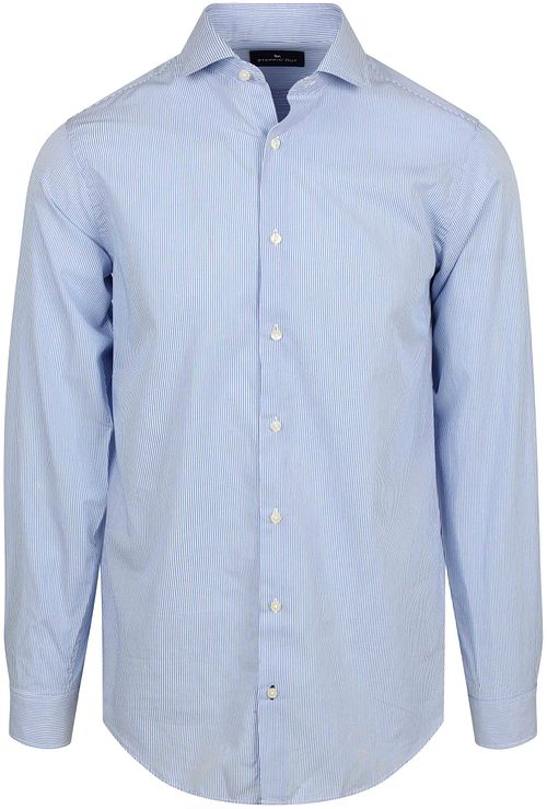 Steppin' Out Skjorte Twill Stribet Lyseblå Product