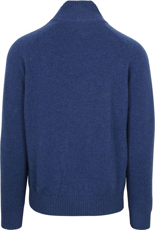 Steppin' Out Mocker Trui Lamswol Royal Blauw
