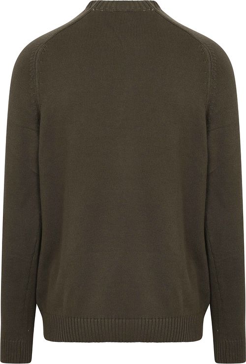 Sweter KnowledgeCotton Apparel w kolorze oliwkowym Product / Achterkant