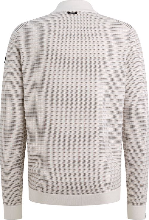 Vanguard Trui Half Zip Structure Ecru