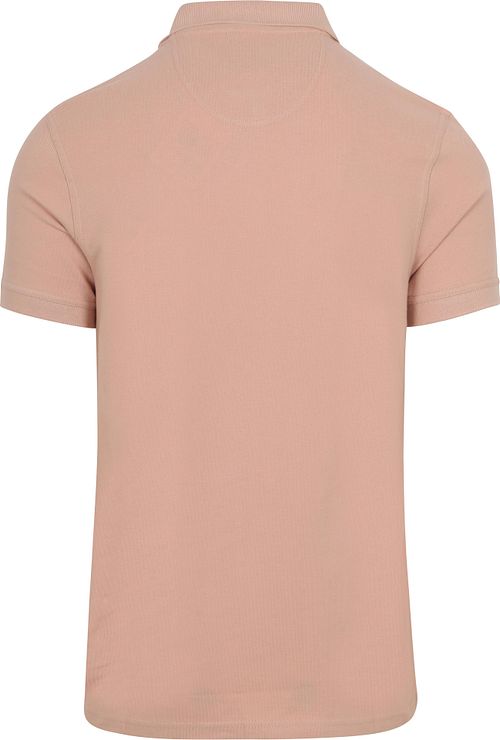 Barbour Pique Poloshirt Hellrosa Product / Achterkant