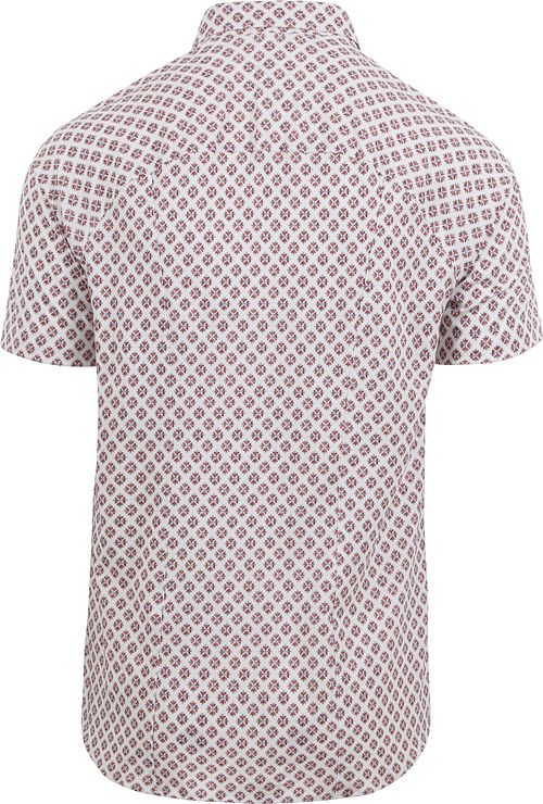 Desoto Short Sleeve Overhemd Print Wit Product / Achterkant